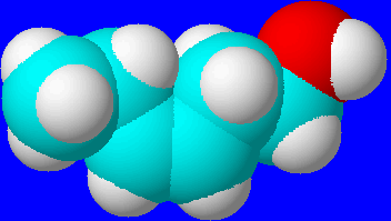Bltteralkohol, erstellt mit ChemSketch by ACD